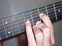 Guitar Chord Am7 Voicing 3