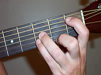 Guitar Chord Bb+ Voicing 1