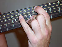 Guitar Chord Bb+ Voicing 2