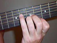Guitar Chord Bb+ Voicing 3