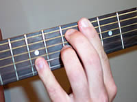 Guitar Chord Bb7b5(#9) Voicing 2