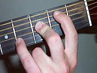 Guitar Chord Bmaj7b5 Voicing 1