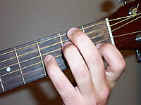 Guitar Chord C7b5 Voicing 1