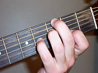 Guitar Chord C#7b5 Voicing 1