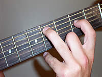 Guitar Chord C#m7b5 Voicing 1