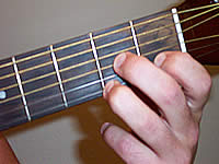 Guitar Chord D7 Voicing 1