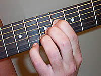 Guitar Chord D7b5 Voicing 4