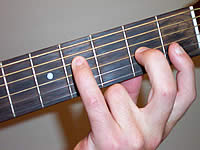 Guitar Chord D7#9 Voicing 1