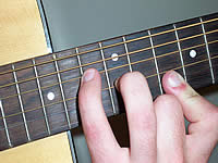 Guitar Chord Ebmaj7b5 Voicing 4