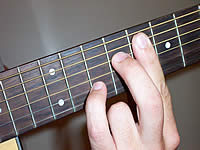 Guitar Chord F7b5 Voicing 4