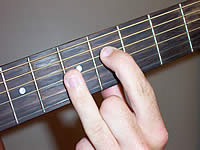 Guitar Chord F#m7b5 Voicing 2