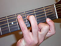 Guitar Chord G7b5 Voicing 1